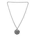 5X(Fashion Women's Hollow Flower Shinning Rhinestone Long Sweater Chain Ne R4X5)