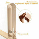 Wood Leathercraft Hand Stitching Leather Craft Lacing Sewing Pony Horse Cla A8B9
