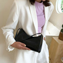 Fashion Pure Women Handbag Leather Female Small Shoulder Tote Bag (Black)