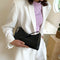 Fashion Pure Women Handbag Leather Female Small Shoulder Tote Bag (Black)