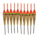 10pcs Saltwater Rock Fishing Floating Floats Balsa Wood Bobbers Buoy Angling