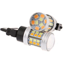 2Pcs 3157 LED Amber White Rear Turn Signal Parking High Power Light BulbsFT