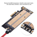 2 Port Ngff M.2 B & M Key To Pci-E 4X Adapter Card Pci-E Riser Sata To Pci-