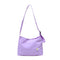 Women Simple Underarm Handbag Daisy Flower Portable Shoulder Bags (Purple)