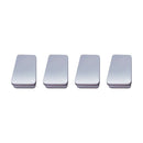 4Pcs Small Rectangular Empty Metal Tins Hinged Jewellery Coins Box Kit Container