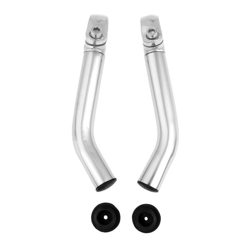 2Pairs Durable  Bike Lock-on Alloy Handlebar Grips Handle Bar End Mounted