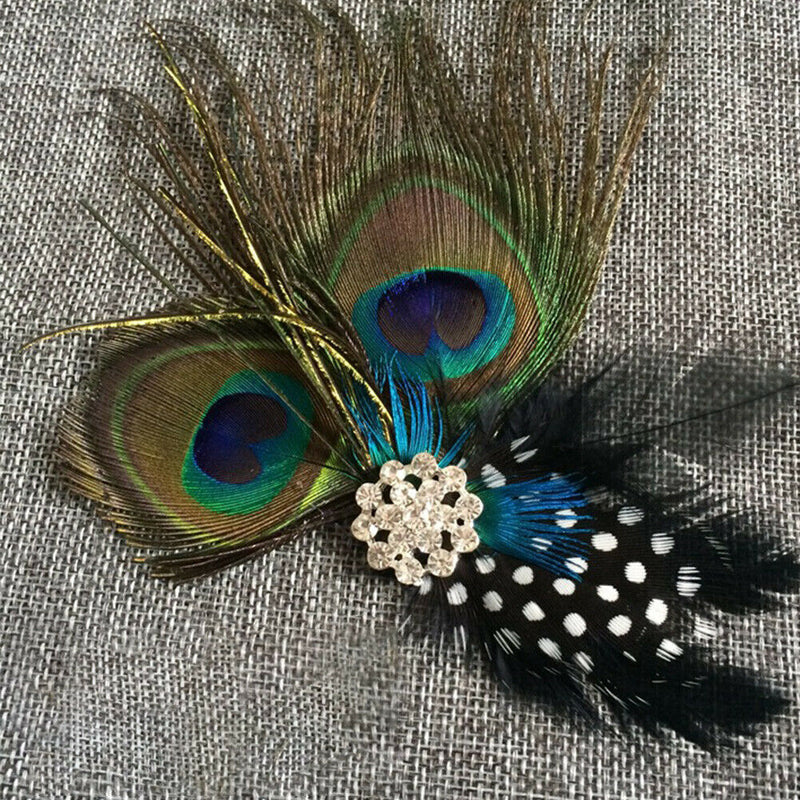 Bridal For Girls Jewelry Peacock Feather Head Accessories Daily Wedding Hair Pin