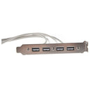 MainBoard 4 Port USB 2.0 to 9 Pin Header Bracket Extension Cable