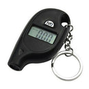 Black Car Auto LCD Digital Tyre Tire Pressure Gauge Meter Keychain Bla LEE