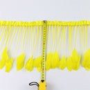 15-20cm Yellow Feather Fringe Trim Sewing Edge Crafts Garment Decors 2m