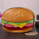 Woman Cupcake PU Chain Bag Popcorn Fries Crossbody Messenger Bag (Hamburger