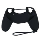 Silicone Protector Case Cover w/Lanyard for Sony PS4 Controller DualShock4