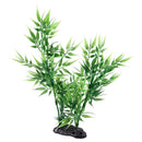 Green Bamboo Leaves Shaped Decorative Artificial Grass for Aquarium Fish Ta S6U2