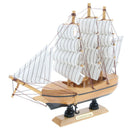 Nautical Wooden Sailboat Boat Bookshelf Home Party Decorative Craft 18cm