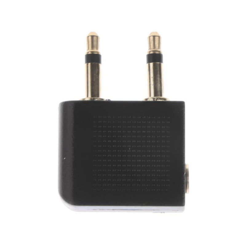 10PieceAirline Airplane Flight 3.5mm Headphones Audio Adapter Golden Plated