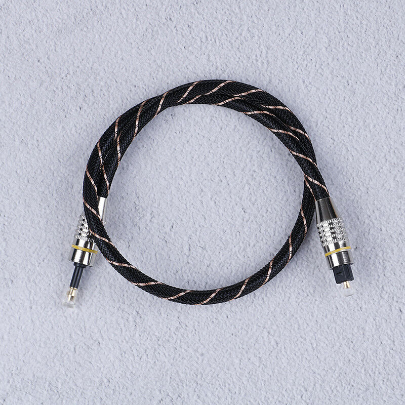 Toslink to plug 3.5mm digital optical audio cable spdif fiber round squareEH BX