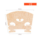 4pcs Maple Wood Violin Bridges for 1/2 Violin Musical Instrument Parts SAT