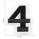 10Pc Set Numbers 0-9 Sew Iron on Patch Embroidered Applique Alphabet Badge Int