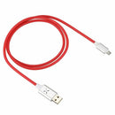 Micro- Usb Cable 3Ft, Inductive Music Rhythm Flash Led Usb Neon Light Up Ch G5L6