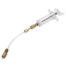 Oil/Dye Injector 30Ml 1 Oz with Low Side Quick Coupler Adapter 1/4 SAE R134 E3S6