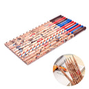 12 pcs Cute Pencil Bon Voyage HB School Novelty Writing Wooden Pencil JC,a