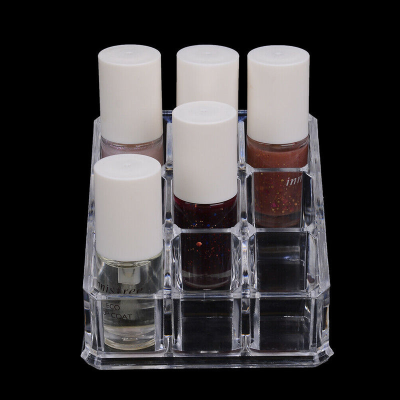 9 Holes Acrylic Cosmetic Organizer Makeup Drawer Holder Clear Storage Ca Gw