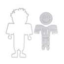 Rugby Player Metal Cutting Die Stencil DIY Scrapbook Paper Card Craft Gifts A