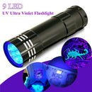 Hot Mini UV Ultra Violet 21 LED Flashlight Blacklight Aluminum Torch Light Lamp