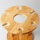 Wine Glass Holder Bamboo Tabletop Wine Glass Drying Racks Camping for 6 Gla