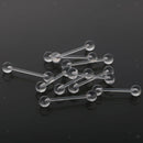 10pcs Acrylic Ball Labret Lip Tongue Bar Ring Barbell  Jewelry