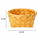 Creative hand-woven round fruit basket Bread basket-wood basket picnic stor
