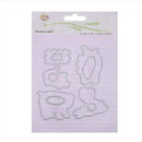 Pig Silicone Clear Stamp+Metal Cutting Dies Stencil Frame Scrapbook Decor