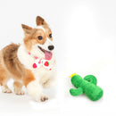 Cactus Shaped Pet Toys for Dog Cat, Squeaky Dog Training Interactive Puppy Play