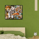 5D DIY Full Round Diamond Painting Tiger Embroidery Canvas Art (L2187)