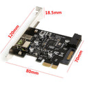 PCI-E PCI Express to USB3.1 Type C +USB 2.4A Fast Charging Expansion Card