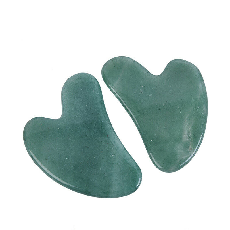 Green Aventurine Stone Scraper Massage Skincare Tool Body Care SPA Gua Sha SEAU