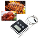 Digital Instant Read Meat Thermometer Timer Remote Food Probe BBQ Smoker Oven