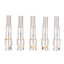 10PCS BNC Q9 Male Plug for RG59 Coaxial Cable CCTV Copper Solderless Connector U