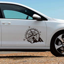 Car Stickers NSWE Mountains Compass Offroad Hood Decals PVC Styling Graphics
