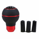 Car Leather gear Manual Stick Shifter Lever Gear Shift Knob Head Cover 5 Speed
