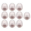 30 Clear Chair Leg Floor Protectors Furniture Pads for Round Leg 12-16mm