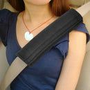 Seatbelt Strap Cover - 2 Car Seat Belt Comfort Pads with Hook and Loop - Bl C8R2