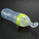 Baby Squeezing Feeding Bottle Silicone Training Rice Spoon Infant Cereal Fo D4Q8