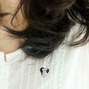 Love Heart Coffee Cup Ghost Brooch Clothes Lapel Badges Ornaments (Style 1) A