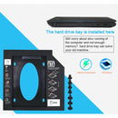 ABS 9.5mm Hard Drive Bay Caddy Sata To Sata Optical Tray Bracket for Laptop