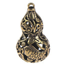 Retro Brass Hollow Gourd Chinese Traditional DIY Key Chain Lucky Pendant3 Gw