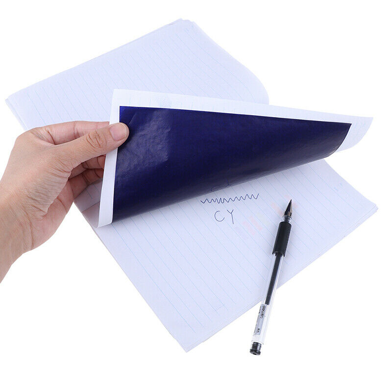 100 Sheets A5 Dark Blue Carbon Hand Stencil Transfer Paper Hectograph Repro S3C