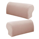 Sofa Armrest Covers Washable Loveseat Protectors with Flannel Checked Design