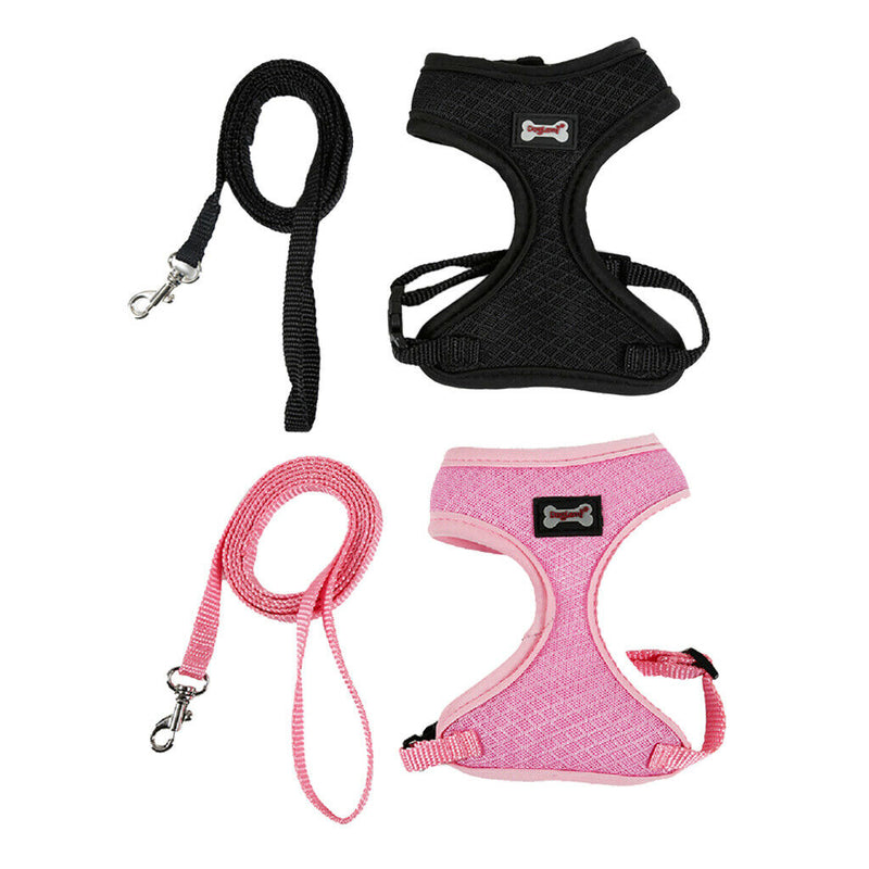 Set of 2, Pet Cat Kitten Soft & Comfy Made Well 120cm/3.94ft Leash Puppy Dog