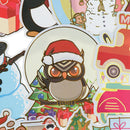 52Pcs Christmas Graffiti Stickers Notebook Travel Box Car Waterproof PVC  ME